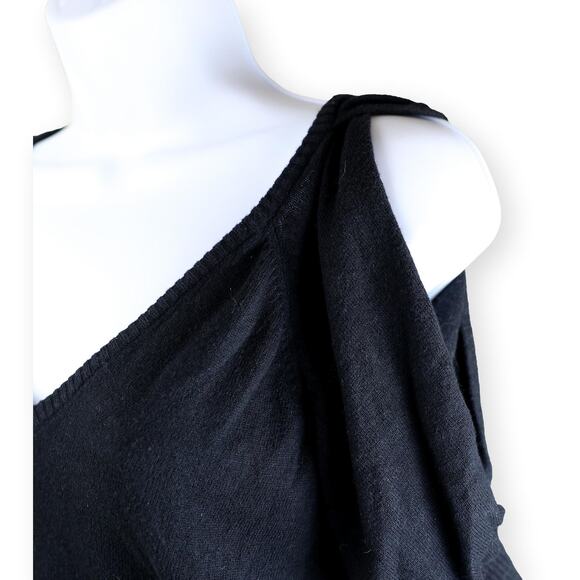 Boston Proper Black Sweater V-Neck Womens Top XS - Picture 6 of 6